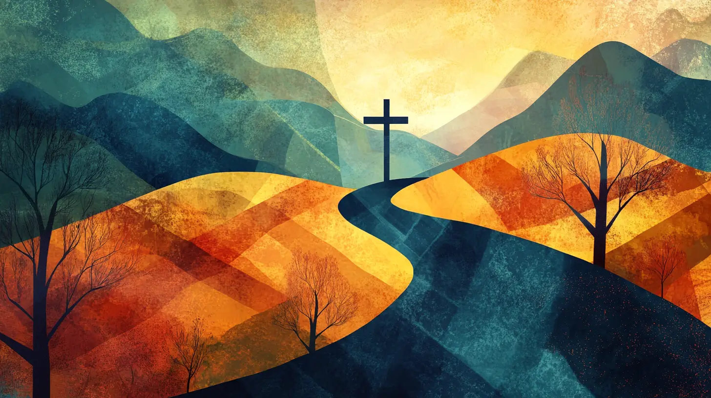 An abstract digital illustration depicting the article How Do I Know God's Purpose for My Life: 3 Christian Perspectives